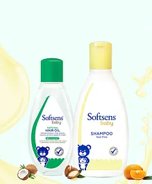 Softsens Baby Hair Care Duo Hair Oil and Shampoo - 100 ml, 200 ml