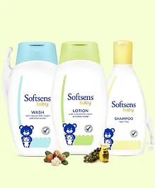 Softsens Baby Bath Time Kit - 200 ml Each