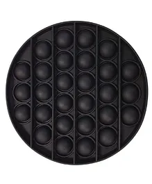 TnU Toys Circle Shape Pop Bubble Stress Relieving Silicone Pop It Fidget Toy - Black