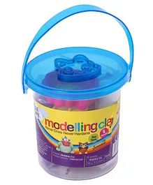Kores Modelling Clay Bucket with Moulding Shapes - 100 gm