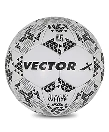 Vector-X Hand Stitched Football Size 5 - Black White