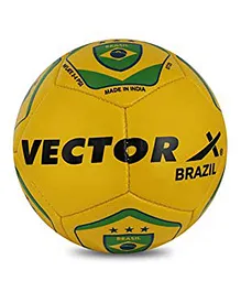 Vector-X Brazil Machine Stitched Football Size 1 - Yellow Green