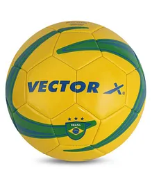 Vector-X Brazil Machine Stitched Football Size 3 - Yellow Green