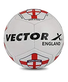 Vector X England Machine Stitched Football Size 1 - White
