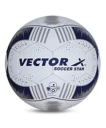 Vector X SOCCER-STAR Hand Stitched Football Size-5 - Multicolour