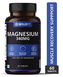 Boldfit Magnesium Bottle 340 Mg Supplement - 60 Tablets