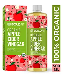 Boldfit Raw Organic Apple Cider Vinegar Bottle - 500 ml