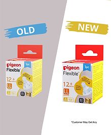 Pigeon Peristaltic LL Size Y Cut Nipple - White