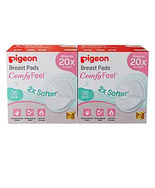 Pigeon Breast Pads Comfy Feel Pack of 2 - 36 Pieces each