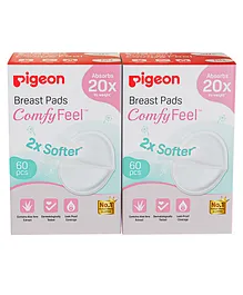 Pigeon Breast Pads Comfy Feel Pack of 2 - 60 Pieces each