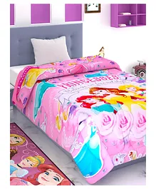 Disney By Athom Living 300 GSM Kids Comforter Princess Design - Multicolour