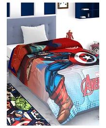 Marvel By Athom Living 300 GSM Marvel Avengers Kid's Cotton Comforter - Multicolor