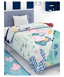 Athom Living 300 GSM Peppa Pig Kid's Cotton Comforter - Multicolor