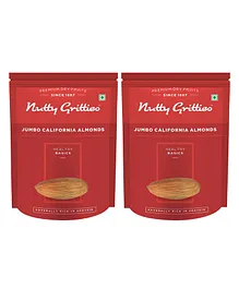 Nutty Gritties 100% Natural California Almonds Pack of 2 - 200 gm Each