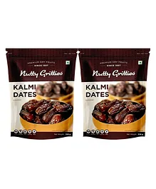 Nutty Gritties Premium Kalmi Dates Pack of 2 - 350 gm Each