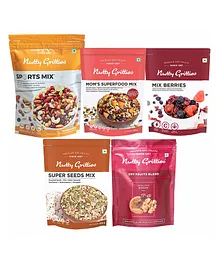 Nutty Gritties Mixed Dry Fruits Combo Pack of 18 Nuts - 1.15 kg Total