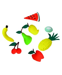 Little Jamun Assorted Felt Fruits Set Of 8 - Multicolor