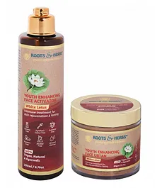 Roots And Herbs White Lotus Youth Enhancing Face Kit - 200 ml