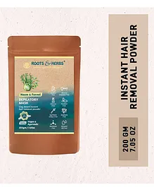 Roots And Herbs Neem And Fennel Depilatory Mask - 70 gm