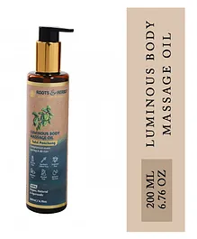 Roots And Herbs Tulsi Panchang Luminious Body Massage Oil - 200 ml