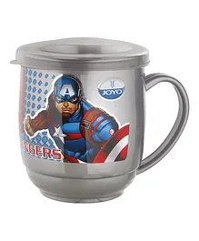 Joyo Marvel Avengers Stainless Steel Costa Mug With Lid - Grey