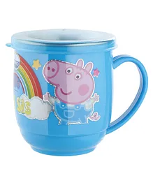 Joyo Peppa Pig Stainless Steel Costa Mug With Lid - Blue
