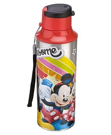 Joyo Disney Mickey Fizzy Stainless Steel Bottle Red- 600 ml