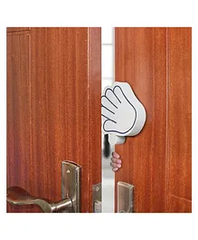 BabyPro Lab Tested Certified Set of 2 Baby Safety Finger Pinch Guard Door Stopper for Kids Accidental Door Lock Protection for Baby - White
