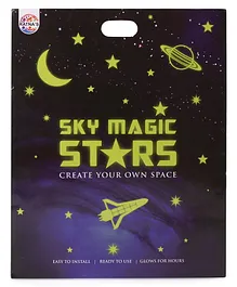 Ratnas Sky Magic Stars Wall Stickers - 4 Pieces