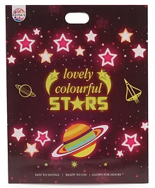 Ratnas Lovely Colourful Stars Wall Stickers - 4 Pieces