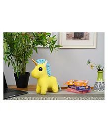 Furrendz Unicorn Soft Toy Yellow - Height 25 cm