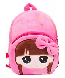 Frantic Velvet Hi Girl School Bag Pink - 12 Inches