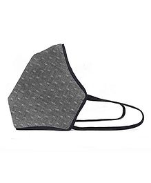 Airific Face Mask Dot Print - Grey and Black