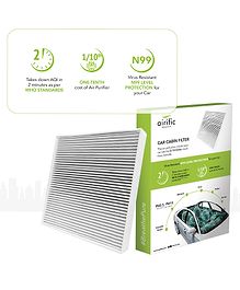 Airific Toyota Etios and Liva Car Cabin Filter - White