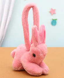 IR Rabbit Clip On Soft Toy Pink  - Height 15 cm