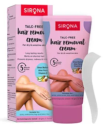 Sirona Talc Free Bikini Line & Body Hair Removal Cream for Dry & Sensitive Skin - 50gm