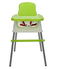 Safe O KId Convertible 4 in1 Booster High Chair With Adjustable Tray - Green
