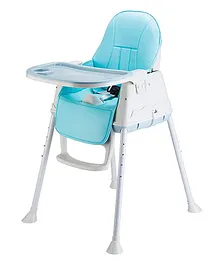 Safe O Kid Combo Offer 360 Degree 4 in 1 Booster High Chair with Adjustable Tray - Blue 