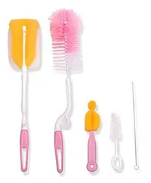 Safe-O-Kid Bottle Cleaning Set - Yellow Pink