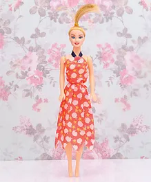 Vijaya Impex Miss India Fashion Doll With Accessories Orange - Height 27 cm (Color and Print May Vary)