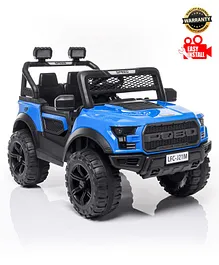 Babyhug Battery Operated Jeep With Music And Lights - Blue