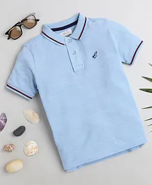 DALSI Short Sleeves Polo Tee - Blue