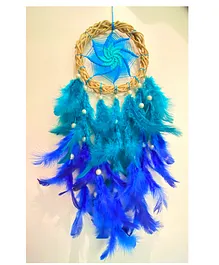 Rooh Dream Catcher Peacock Magic Wreath Handmade Wall Hangings - Multicolor