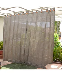 Hippo Loop Curtains with Sun Protection Pack of 2-Desert Storm - 4.5FTX4.5FT
