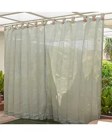 Hippo Loop Curtains with Sun Protection Pack of 2-Moon Stone - 4.5FTX4.5FT