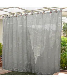 Hippo Loop Curtains with Sun Protection Pack of 2-Sahara Sand - 4.5FTX4.5FT