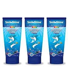 SmiloShine Bubble Gum Flavoured Toothpaste Pack Of 3 - 80 gm Each