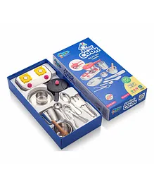 Sunny Junior Cook Kitchen wear Set of 11 Pieces - Silver (Color May Vary)