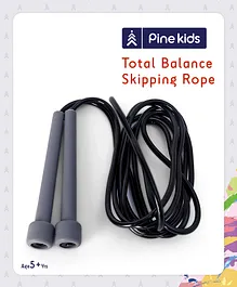 Pine Kids Sleek Skipping Rope - Black