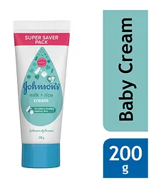 Johnson`s Baby Milk and Rice Cream - 200 gm